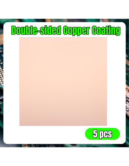 5 Pcs Placa de Circuito PCB FR4 Qimoo 200x200mm 1.5mm Grosor 5 Pcs Placa de Circuito PCB FR4 Qimoo 200x200mm 1.5mm Grosor