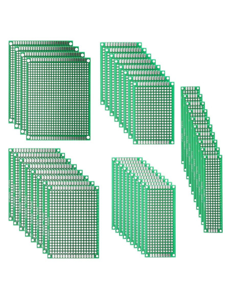 Kit de Prototipo PCB Doble Cara 40pcs Pnzxi - 5 Tamaños