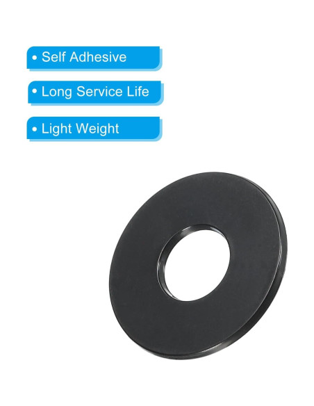 Placa de Arandela de Interruptor MECCANIXITY para Guitarra Eléctrica Negra 34mm