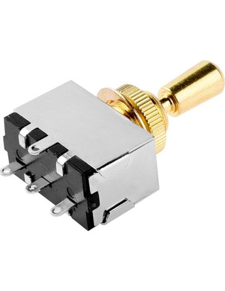 Interruptor de palanca 3 vías Shen Zhen para guitarra Les Paul oro Interruptor de palanca 3 vías Shen Zhen para guitarra Les Paul oro