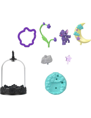 Llavero de Mascota Monster High con Terrario y Accesorios