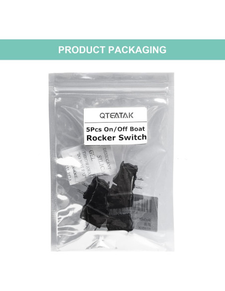 Interruptor Rocker On/Off QTEATAK 2 Pines 12V 250V 5 Pcs Interruptor Rocker On/Off QTEATAK 2 Pines 12V 250V 5 Pcs
