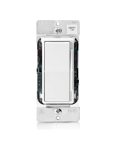 Interruptor de Ventilador de Techo Leviton DSF01-10Z Blanco 3 Velocidades