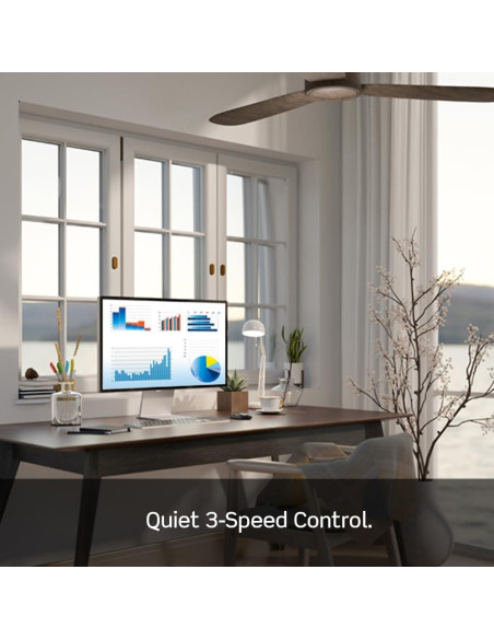 Interruptor de Ventilador de Techo Leviton DSF01-10Z Blanco 3 Velocidades