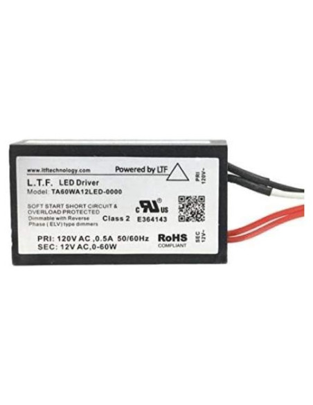 Transformador Electrónico 60W Wirenco 12V LED Halógeno Transformador Electrónico 60W Wirenco 12V LED Halógeno