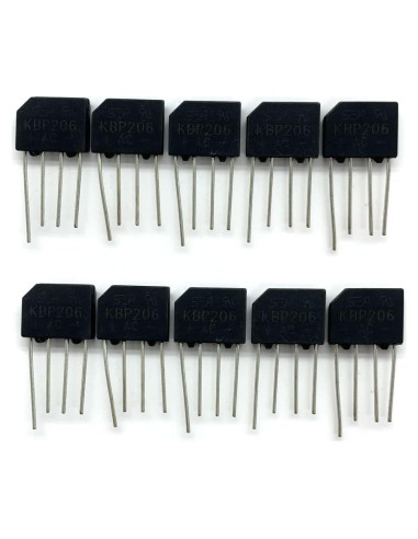 Rectificador de Puente de Diodo Gump's Grocery 10PCS 2A 600V
