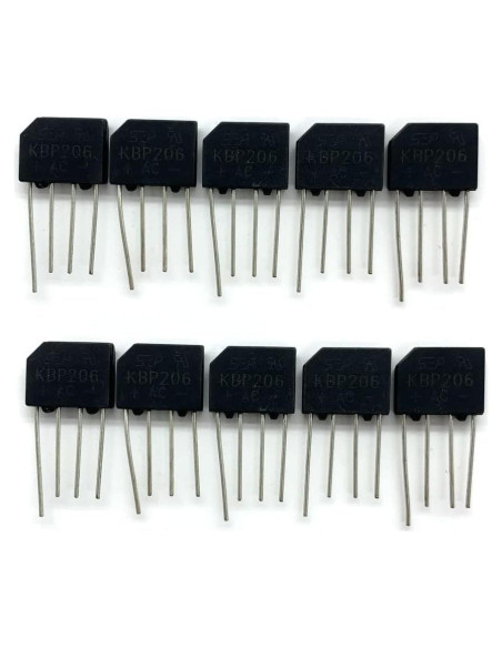 Rectificador de Puente de Diodo Gump's Grocery 10PCS 2A 600V