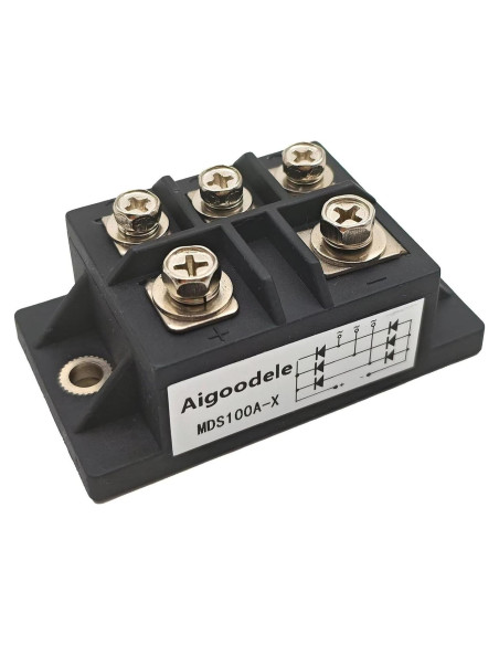 Puente Rectificador Aigoodele MDS100A 100A 1600V 3 Fases