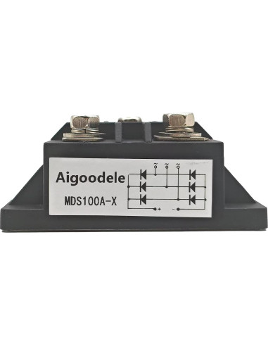 Puente Rectificador Aigoodele MDS100A 100A 1600V 3 Fases