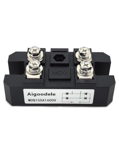 Rectificador de Puente Monofásico Aigoodele MDQ150A 150A 1600V