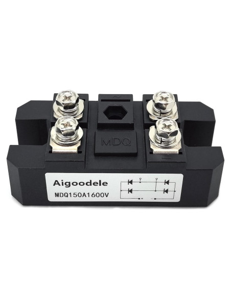 Rectificador de Puente Monofásico Aigoodele MDQ150A 150A 1600V