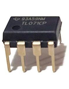 Amplificador Operacional JFET TL071CP TI Bajo Ruido - Paquete de 5