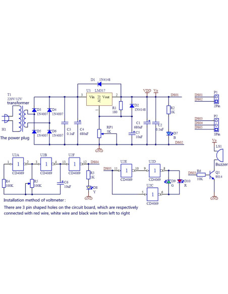 Kit DIY Alinan 2pcs Regulador de Voltaje LM317 1.25V-12.5V