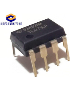 Amplificador Operacional JFET TL071CP TI Bajo Ruido - Paquete de 5 2