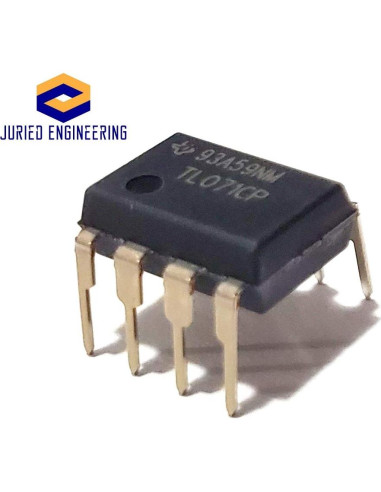 Amplificador Operacional JFET TL071CP TI Bajo Ruido - Paquete de 5