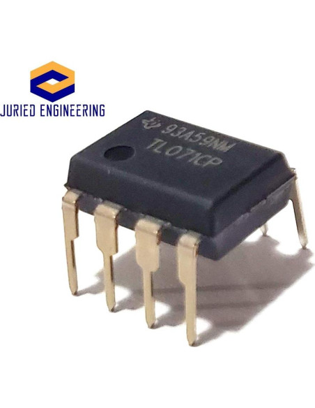 Amplificador Operacional JFET TL071CP TI Bajo Ruido - Paquete de 5