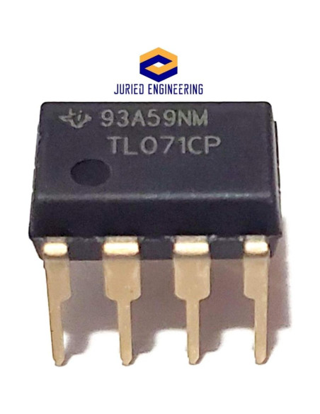 Amplificador Operacional JFET TL071CP TI Bajo Ruido - Paquete de 5