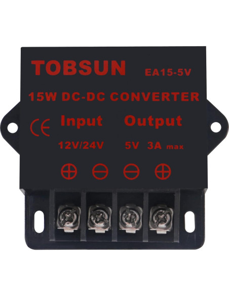 Paquete de 2 Reguladores 12V/24V a 5V 3A DWEII