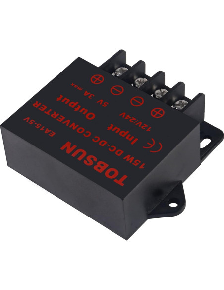 Paquete de 2 Reguladores 12V/24V a 5V 3A DWEII