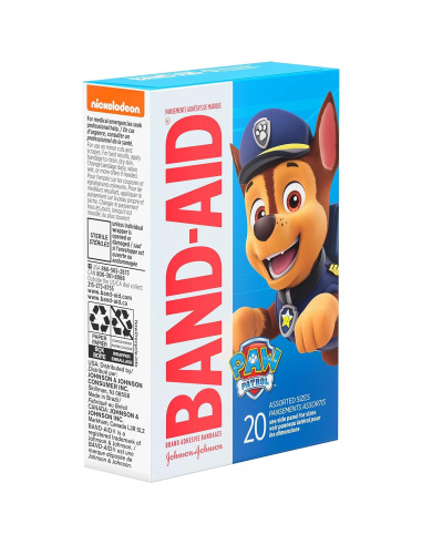 Vendajes Adhesivos Estériles Band-Aid Paw Patrol 20 ct