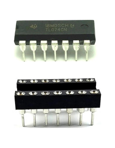 Amplificador Operacional Cuádruple TL074 TI - Bajo Ruido JFET