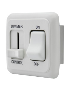 Interruptor Regulador 12V DC Blanco - RV, Auto, Barco, 10A