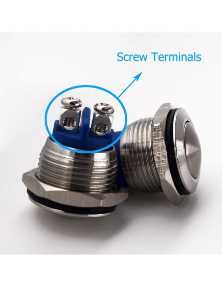 Interruptor Momentáneo URTONE UR162 1NO IP67 Acero Inoxidable