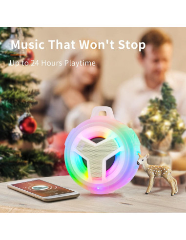 Altavoz Bluetooth Impermeable EBODA IP67 con Luz LED 2000mAh