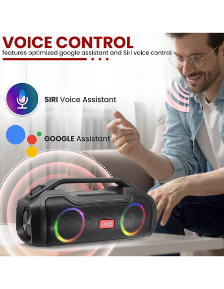 Altavoz Bluetooth Pyle USA Portátil Impermeable 40W TWS Altavoz Bluetooth Pyle USA Portátil Impermeable 40W TWS
