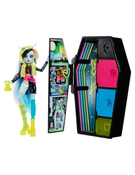 Muñeca Frankie Stein Skulltimate Secrets Neon Frights 19+ Sorpresas