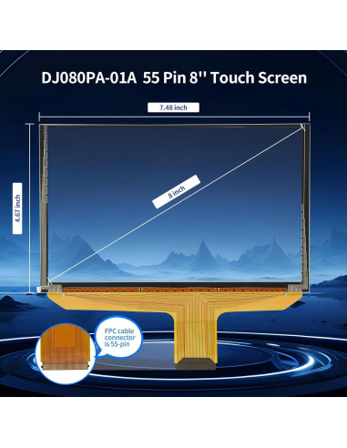 Reemplazo Pantalla Táctil Digitizer TsuperU 8" para Chevy GMC