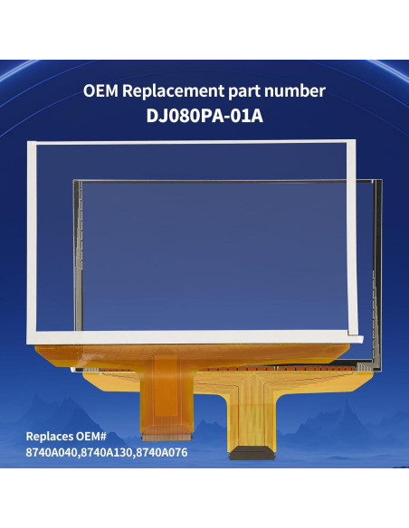 Reemplazo Pantalla Táctil Digitizer TsuperU 8" para Chevy GMC