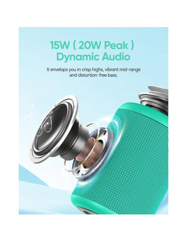 Altavoz Bluetooth PulseSound Portátil 20W Impermeable IPX5