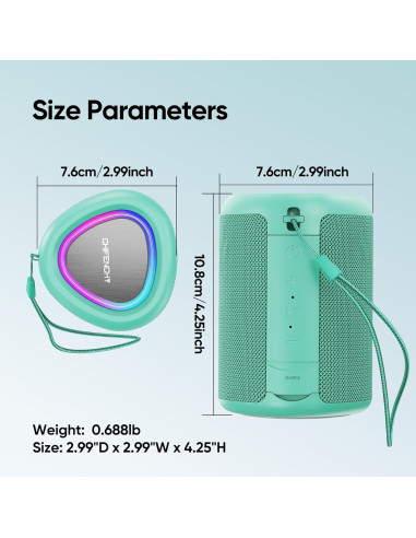 Altavoz Bluetooth PulseSound Portátil 20W Impermeable IPX5