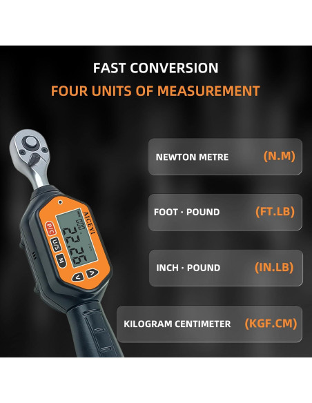 Llave de Torque Digital AICEYI 30 Nm 1/4 Pulgada Precisión +/-2%