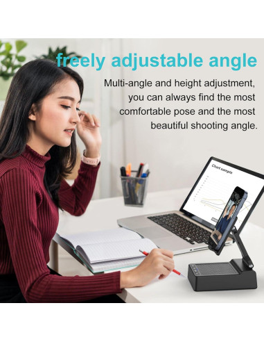 Soporte para Teléfono con Altavoz Bluetooth Fanlory Negro