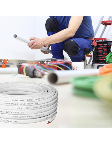 Cable Marino Dúplex 14 AWG 30.48 m Cobre Estañado NOVINO