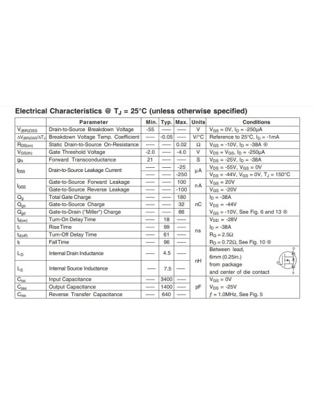10 Transistores Mosfet IRF4905 P Canal 74A 55V TO-220