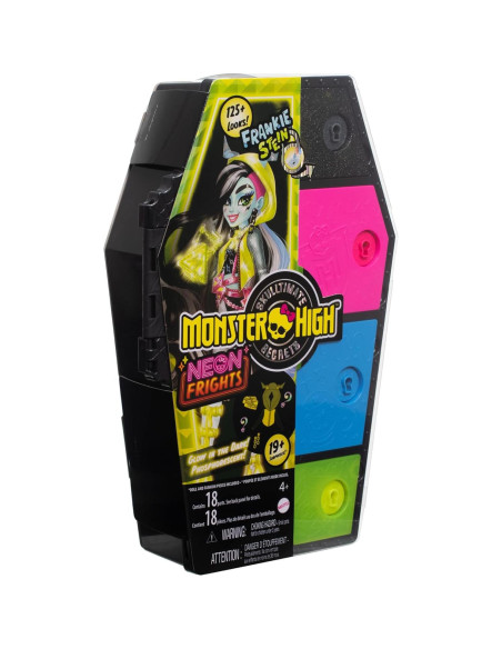 Muñeca Frankie Stein Skulltimate Secrets Neon Frights 19+ Sorpresas
