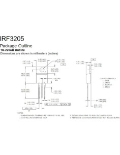 10 Transistores MOSFET N-Canal IRF3205 TO-220 55V 110A 2