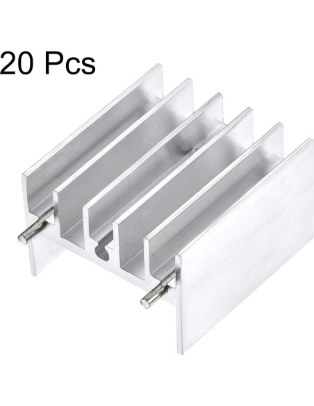 Disipador de Aluminio TO-220 uxcell 25x23x16mm 20pcs