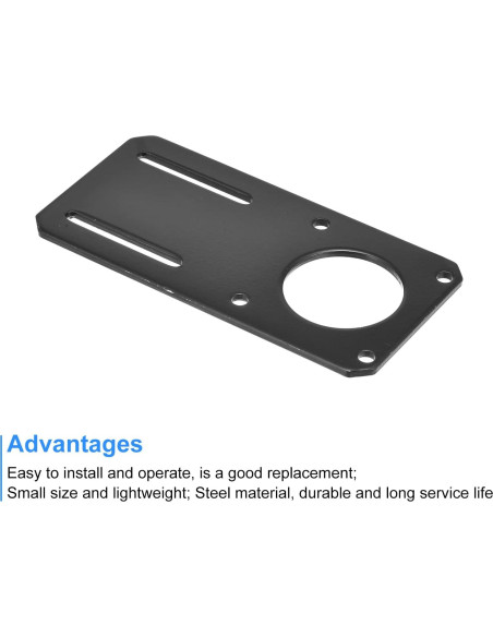 Soporte de Motor MECCANIXITY 132x65mm para NEMA 23 Negro