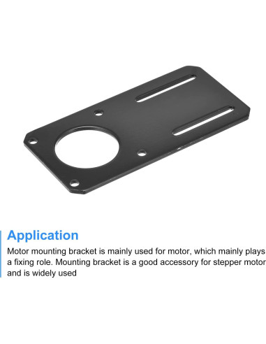 Soporte de Motor MECCANIXITY 132x65mm para NEMA 23 Negro