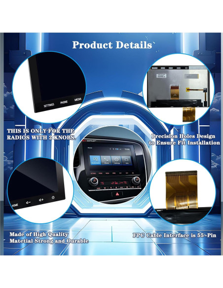 Pantalla Táctil 8" Reemplazo Mitsubishi Outlander Sport 2019-2022