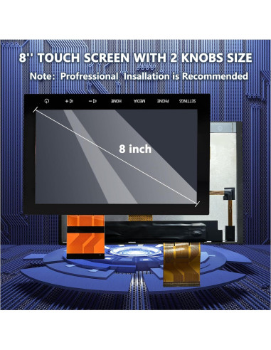 Pantalla Táctil 8" Reemplazo Mitsubishi Outlander Sport 2019-2022