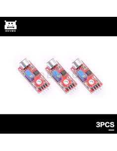 Módulo Sensor de Sonido DEVMO 3PCS Alta Sensibilidad 2