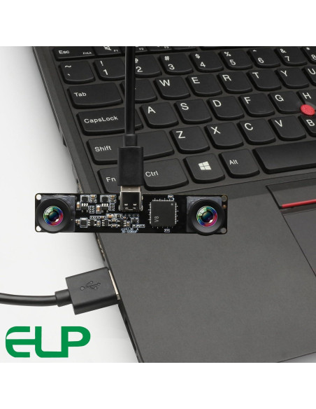 Módulo de Cámara USB ELP Monocromático 800P 120fps Sin Distorsión