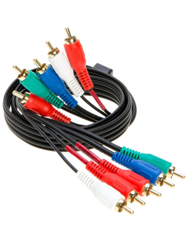 Cable de video/audio 5RCA WireZee 0.91m chapado en oro