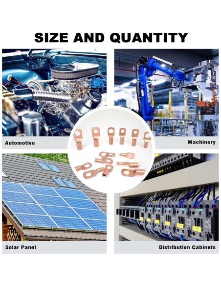 Kit de Conectores de Terminales de Cable Sanuke 260pcs Cobre