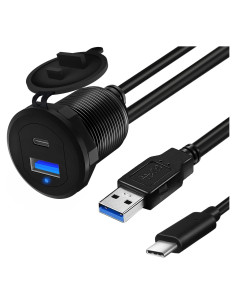 Cable de Montaje Flush ZNKG Tipo C 3.1 y USB 3.0 0.91m